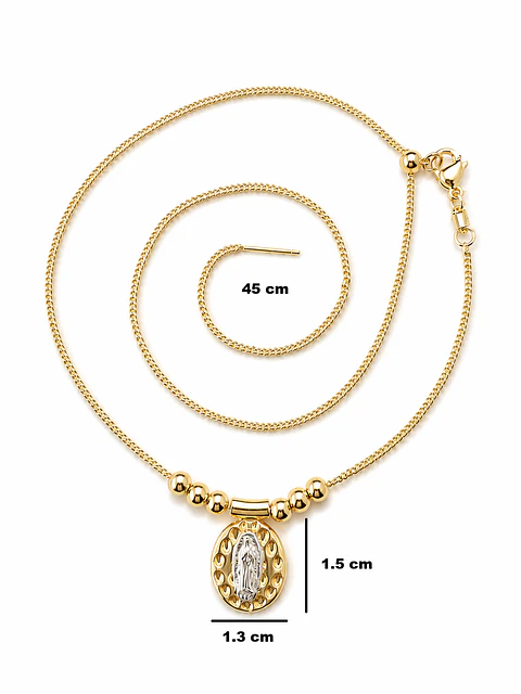 Collar Medalla Virgen