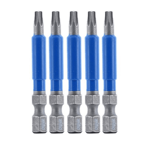 Punta de impacto TerminatorBlue Torx T15 de 2 pulgadas, paquete de 5