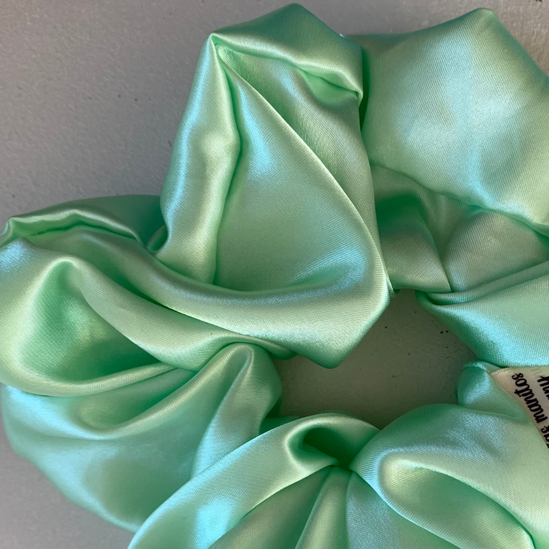 Scrunchie mini verde agua 1