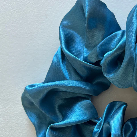 Scrunchie mini petroleo