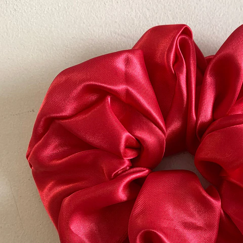 Scrunchie mini rojo