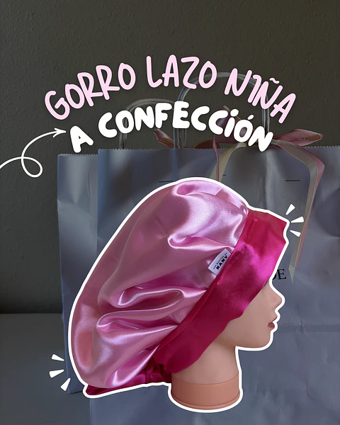 Gorro con lazo niña - A confeccionar