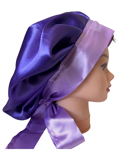 Gorro con lazo S/M morado/lila