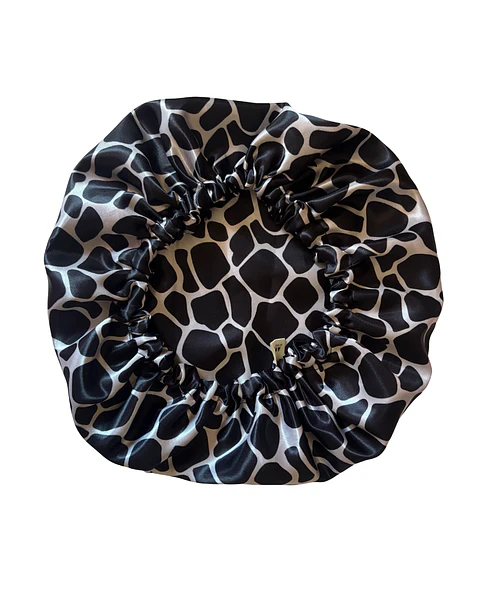 Gorro de satín con elástico S/M animal print 🐄