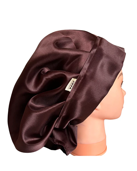 Gorro con lazo S/M café