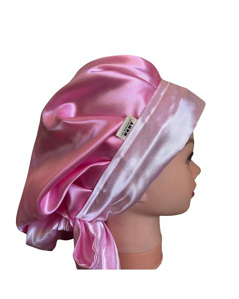 Gorro con lazo L/XL rosado/rosado bebé