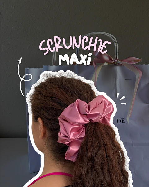 Scrunchies mediano y maxi 