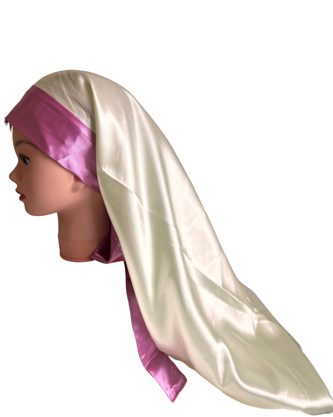 Gorro largo s/m champaña/rosa 1