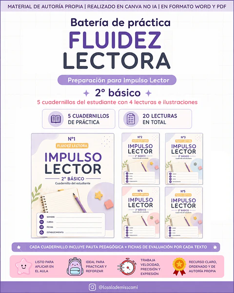 Batería Fluidez Lectora – Impulso Lector 2° Básico