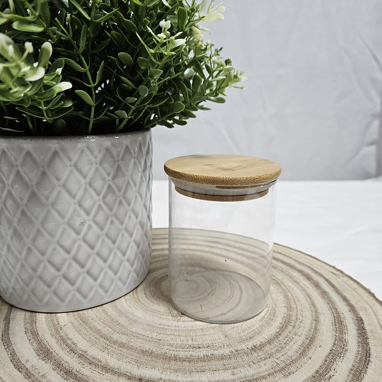 Frasco de vidro com tampa 1