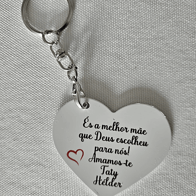 Porta chaves em coração