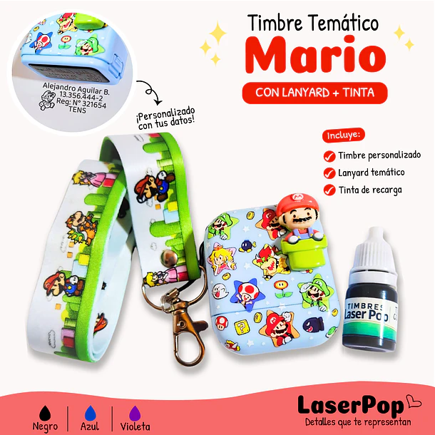 Pack 2 Timbres Temáticos Personalizados 8
