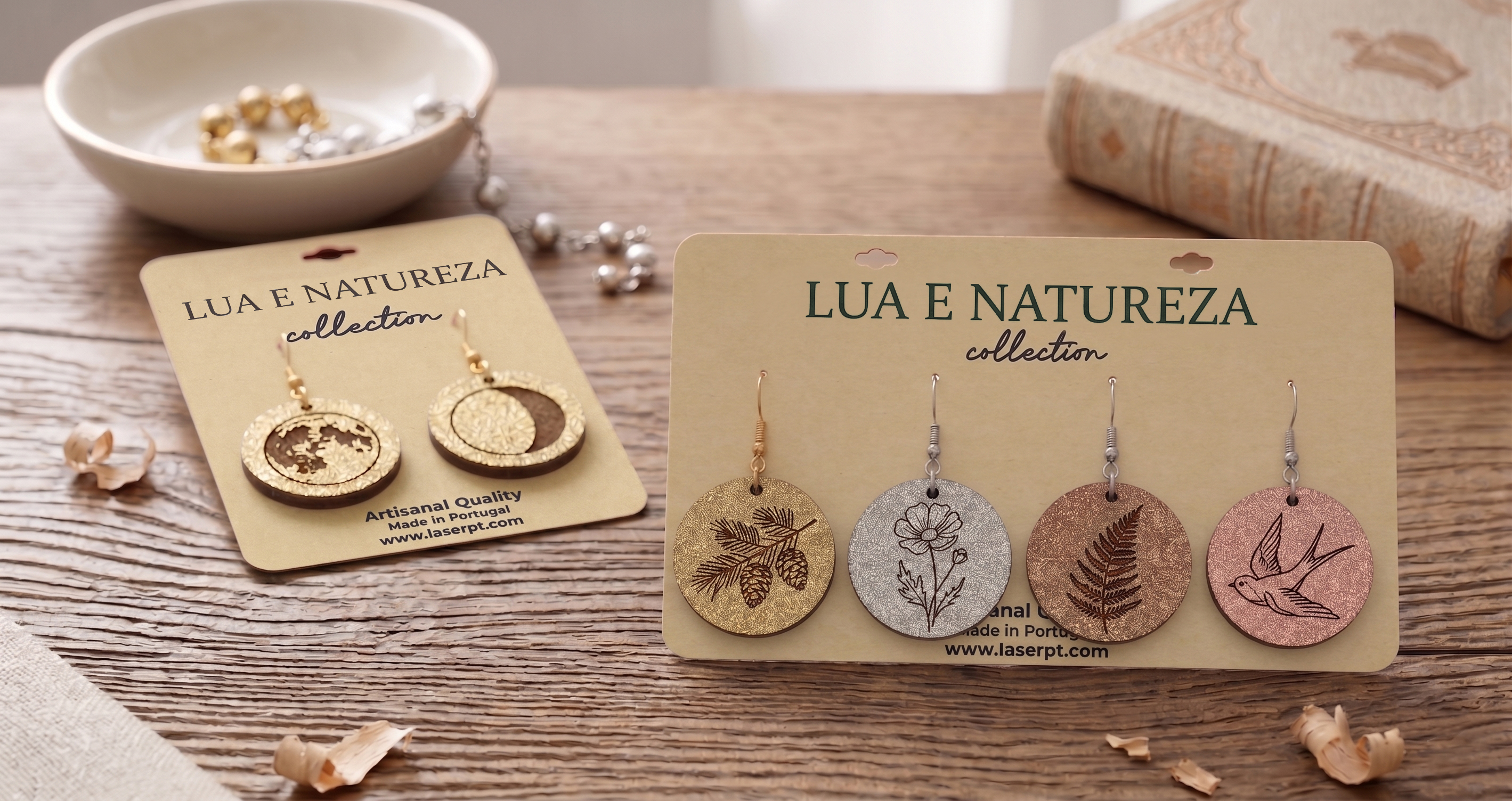 Brincos Lua e Natureza Collection