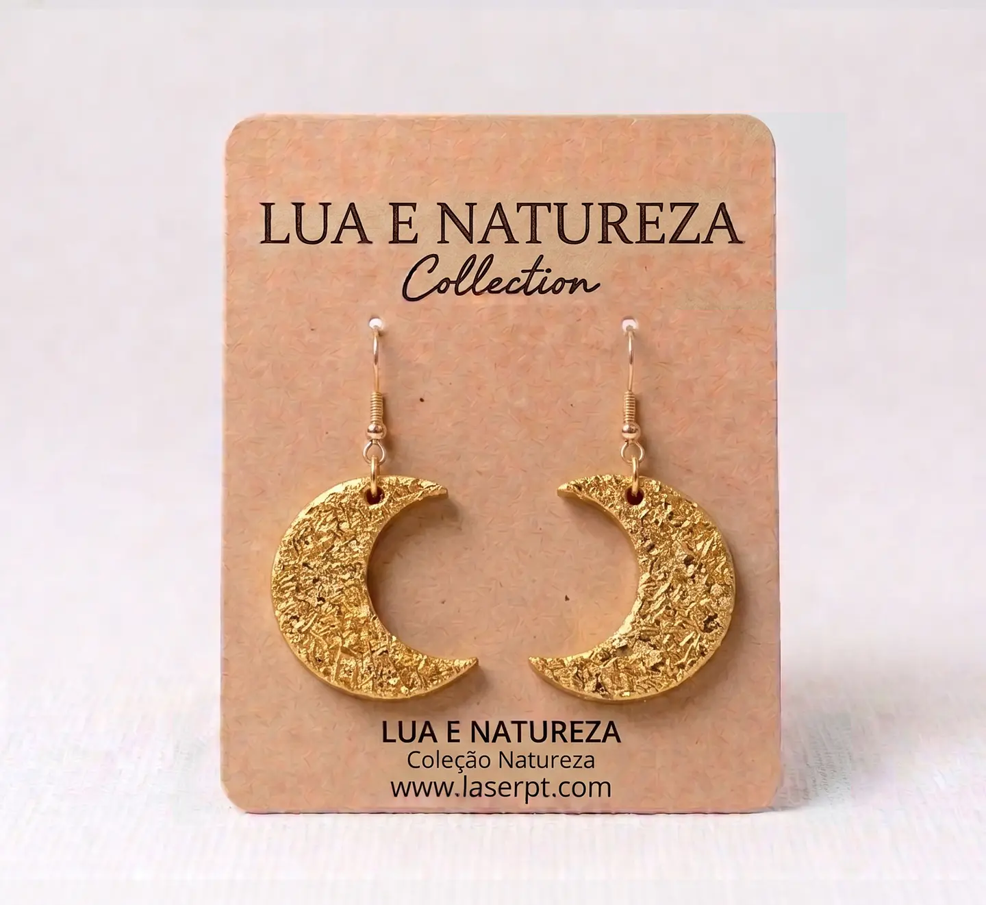 Brincos Par Lua Ouro 1