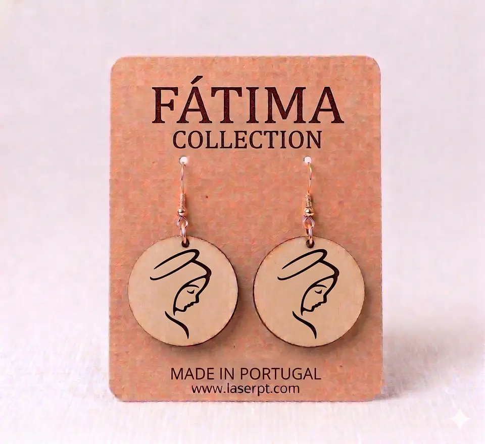 Brincos Par Fátima Silhueta 1
