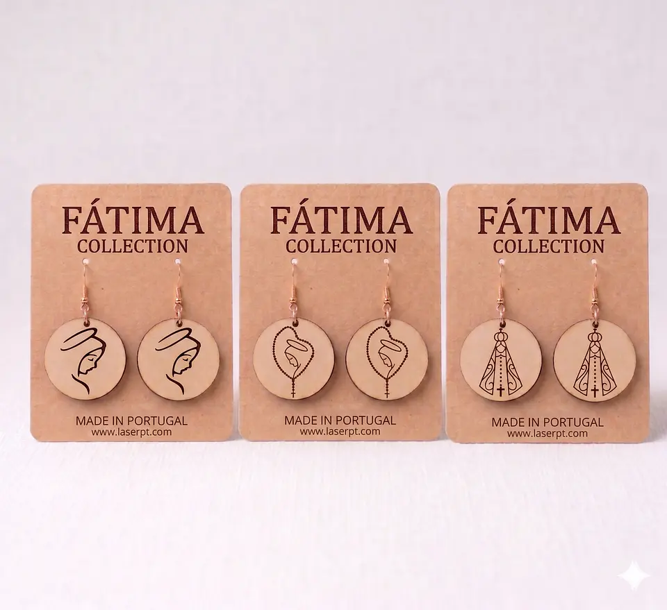 Brincos Par Fátima Collection Pack 3x 1