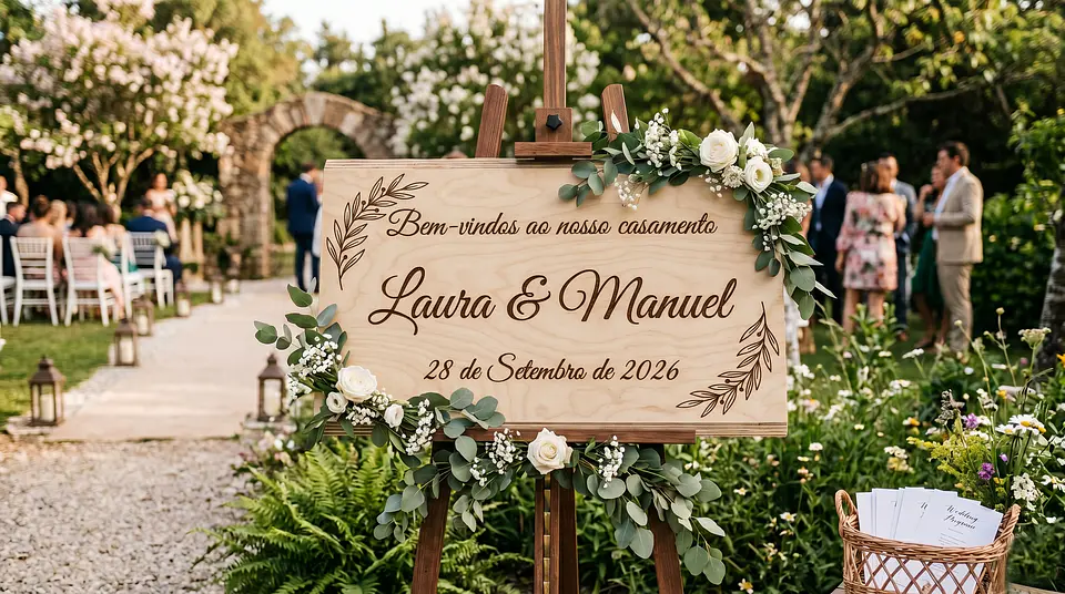 Placas de Receção Madeira 2