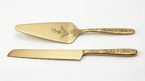 Talheres de servir 2 Pcs Bronze