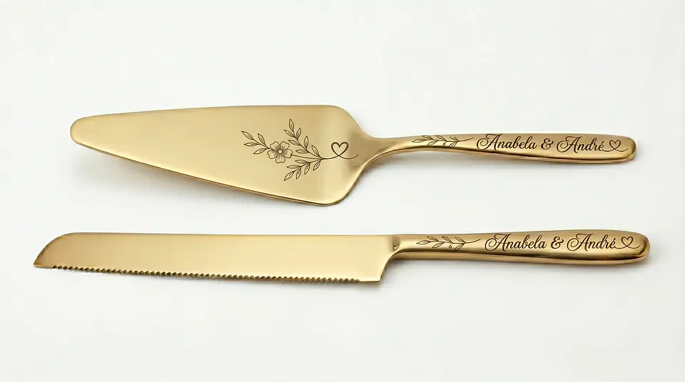Talheres de servir 2 Pcs Bronze 1