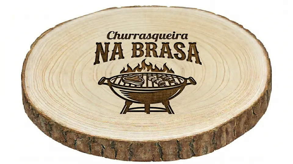 Base de Madeira Tronco 30cm 3