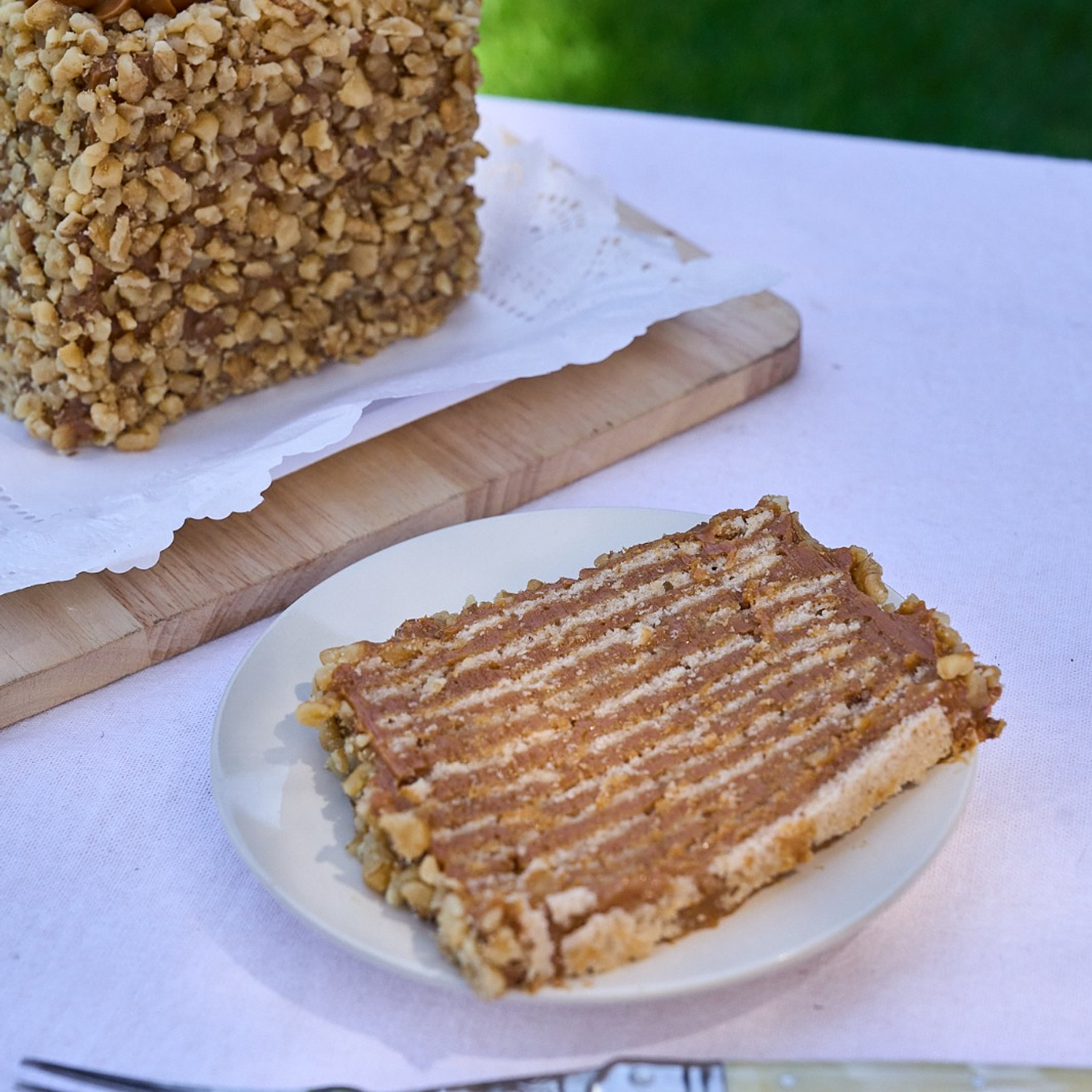 Torta Panqueque de Manjar y Nuez 1
