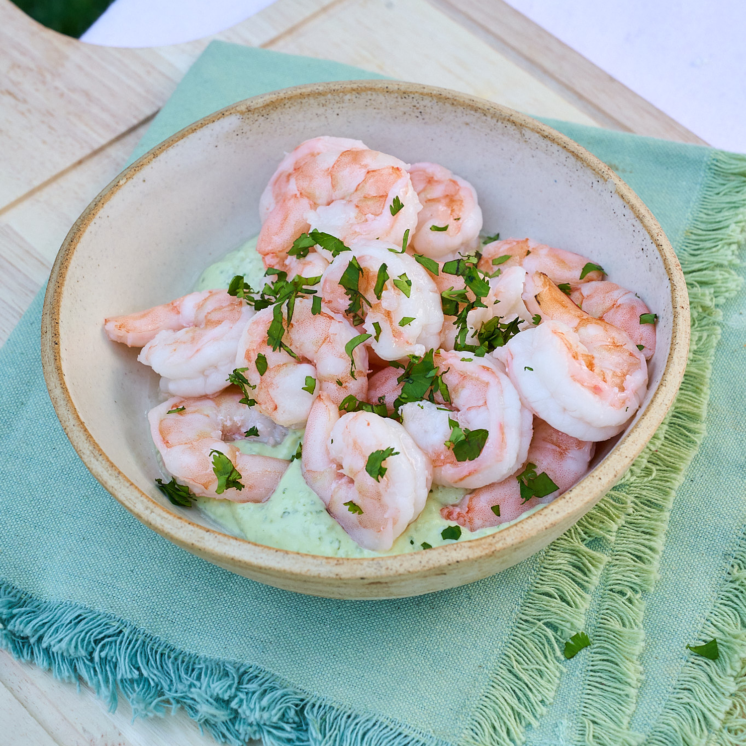 Camarones al cilantro