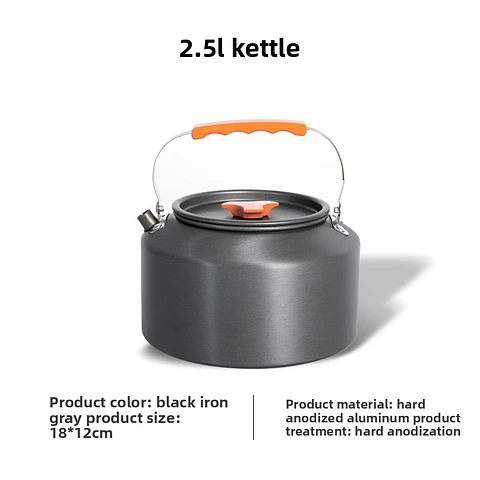 Jumbo Capacity Camp Kettles, from 1.2L to 2.5L Models