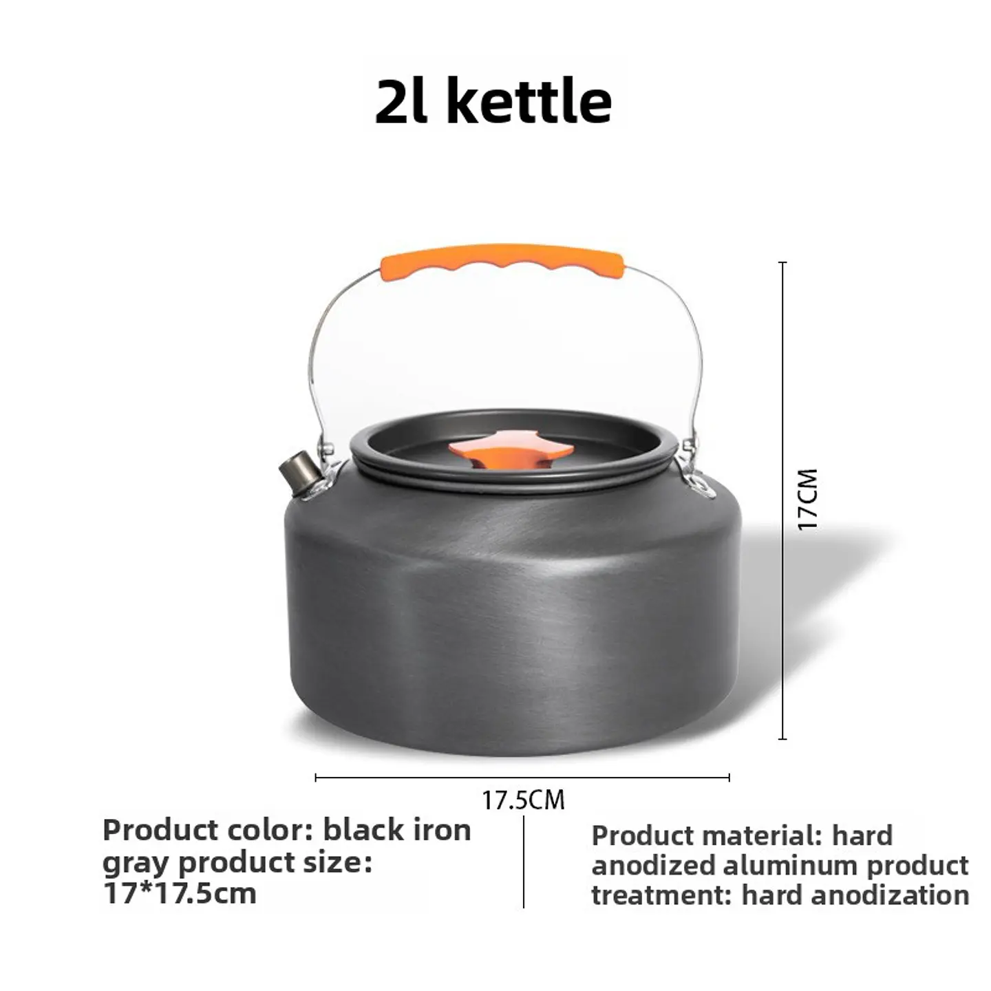 Jumbo Capacity Camp Kettles, from 1.2L to 2.5L Models 3