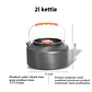 Jumbo Capacity Camp Kettles, from 1.2L to 2.5L Models - thumbnail 3