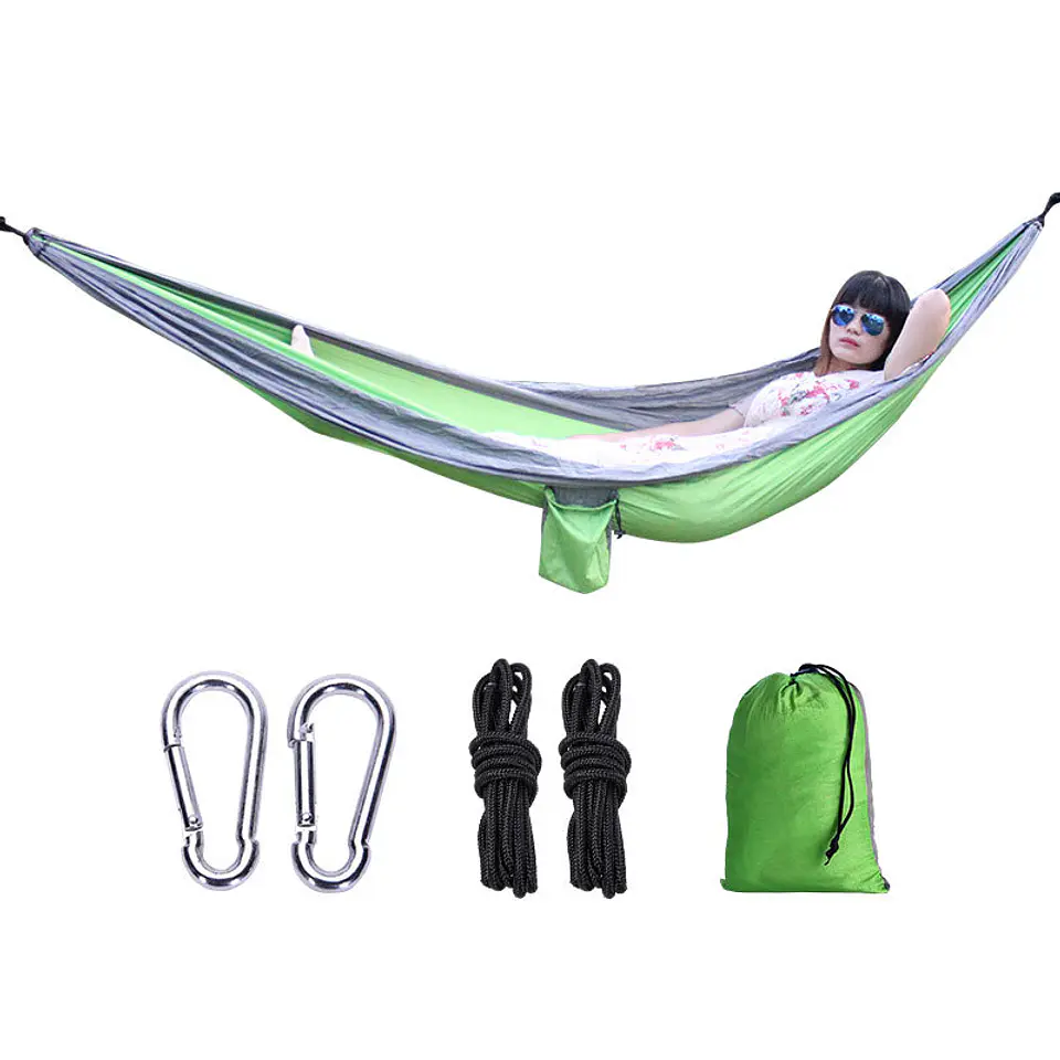 Colorful Camping Hammocks – Lightweight Nylon Hammock with Tree Straps 3