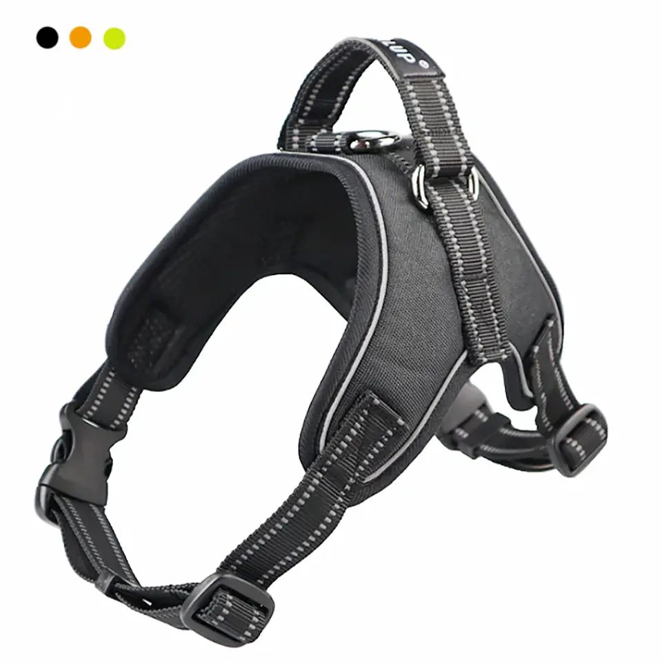Dog Harness - Adjustable Reflective Vest with Handle 1
