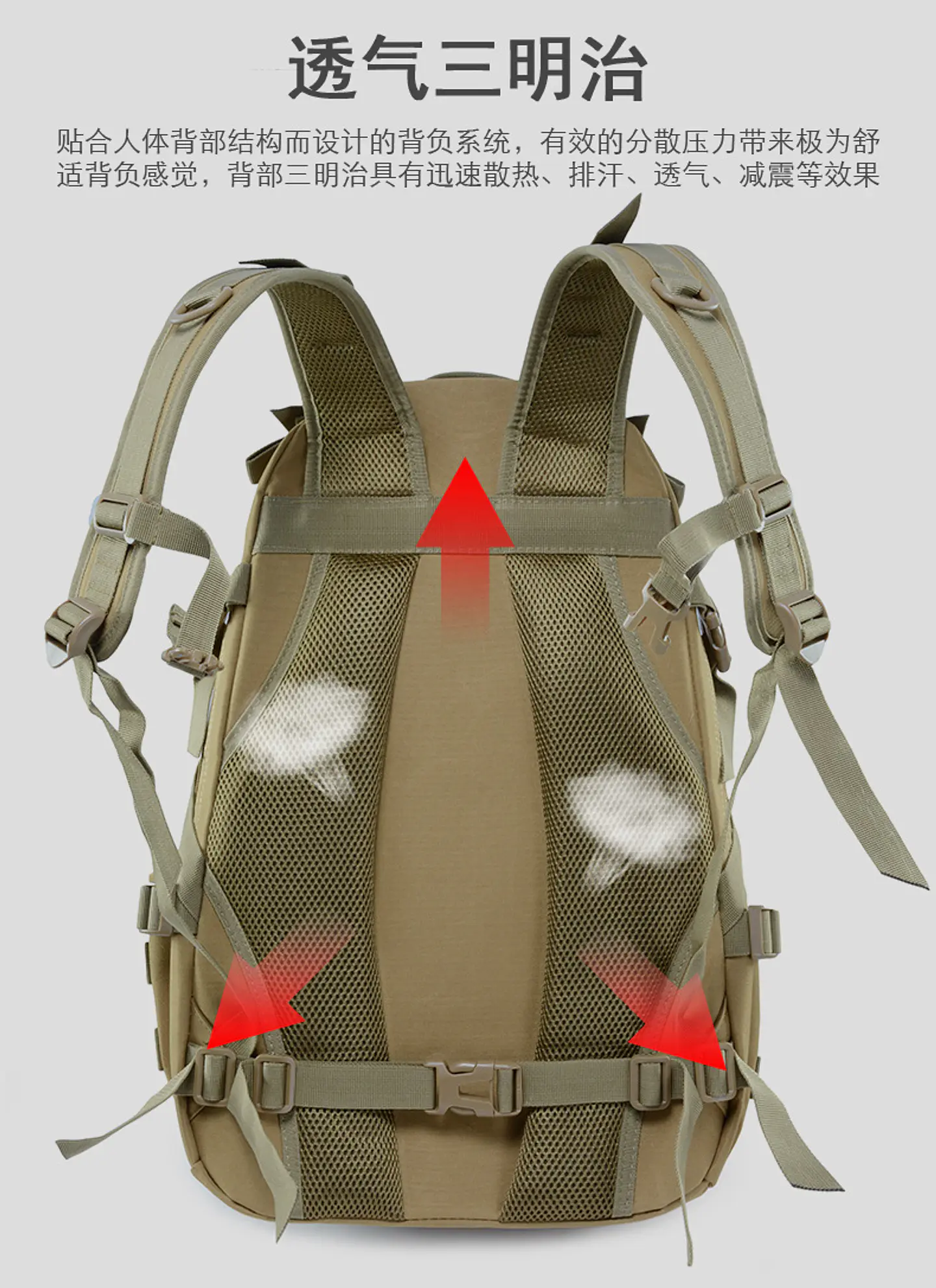 Classic Heavy-Duty Camping Mountaineering Tactical Backpack 11