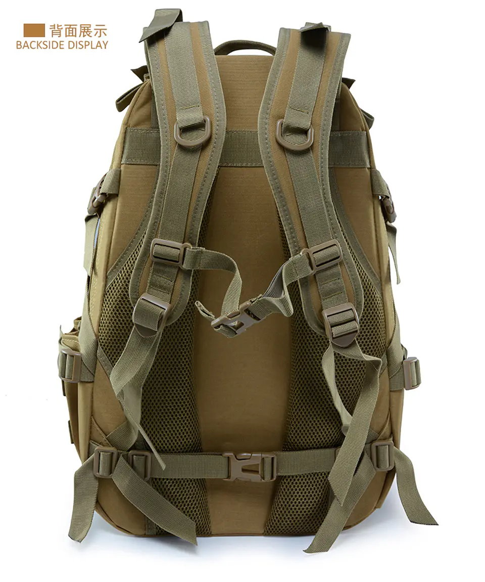 Classic Heavy-Duty Camping Mountaineering Tactical Backpack 15