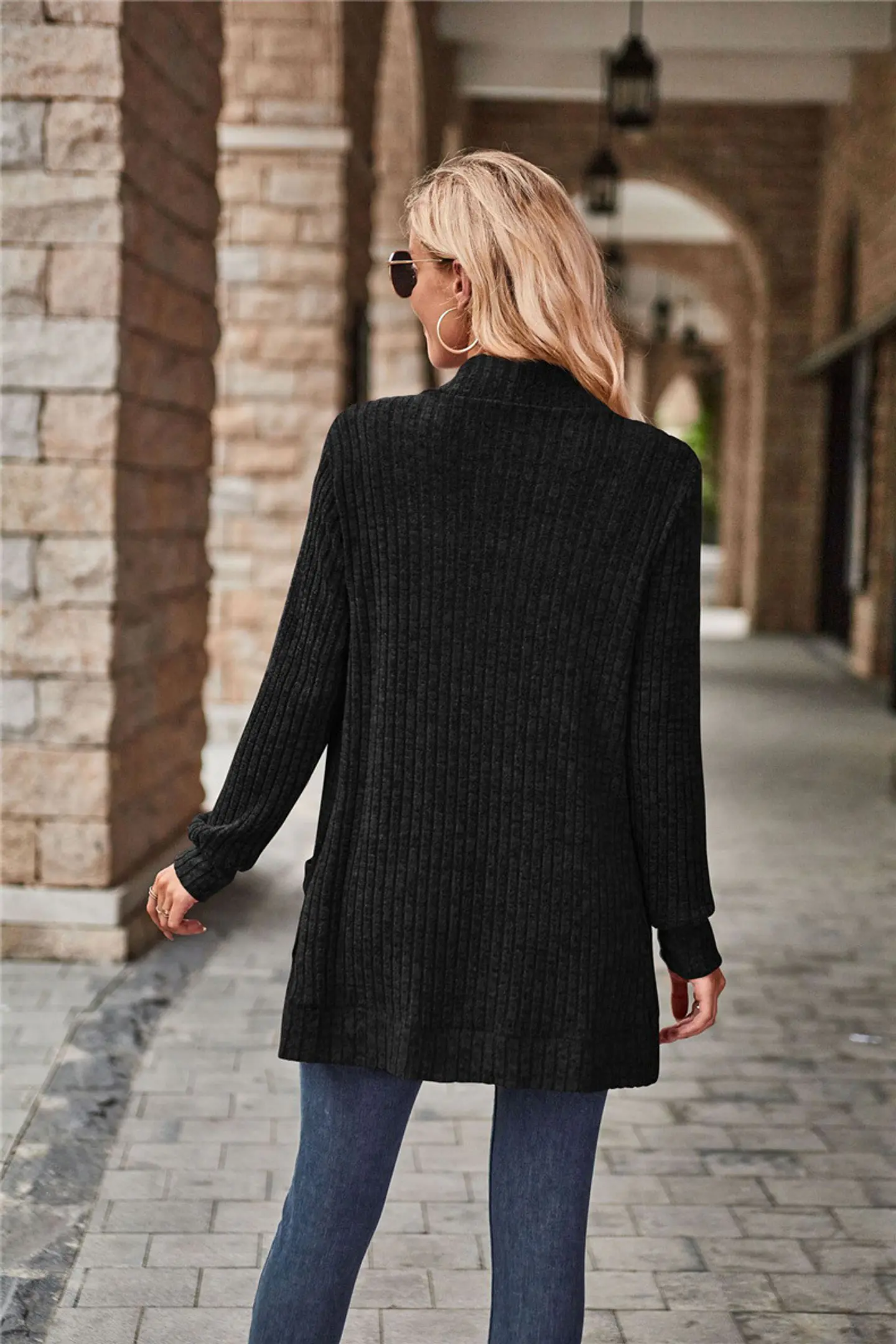 Long-Sleeve Cardigan Sweater 12