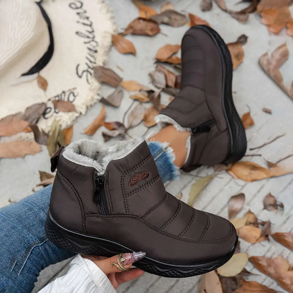 Winter Ankle Boots WIth Side Zipper: Colorful, Warm, Plush! 4