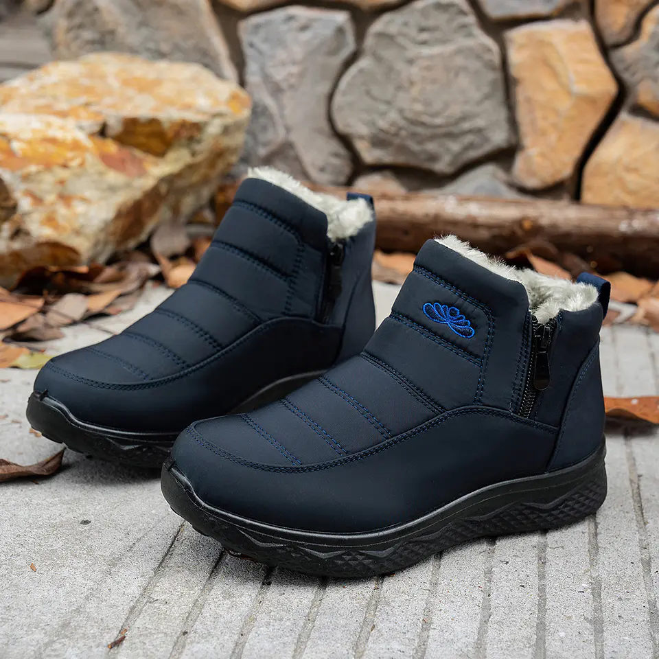 Winter Ankle Boots WIth Side Zipper: Colorful, Warm, Plush! 6