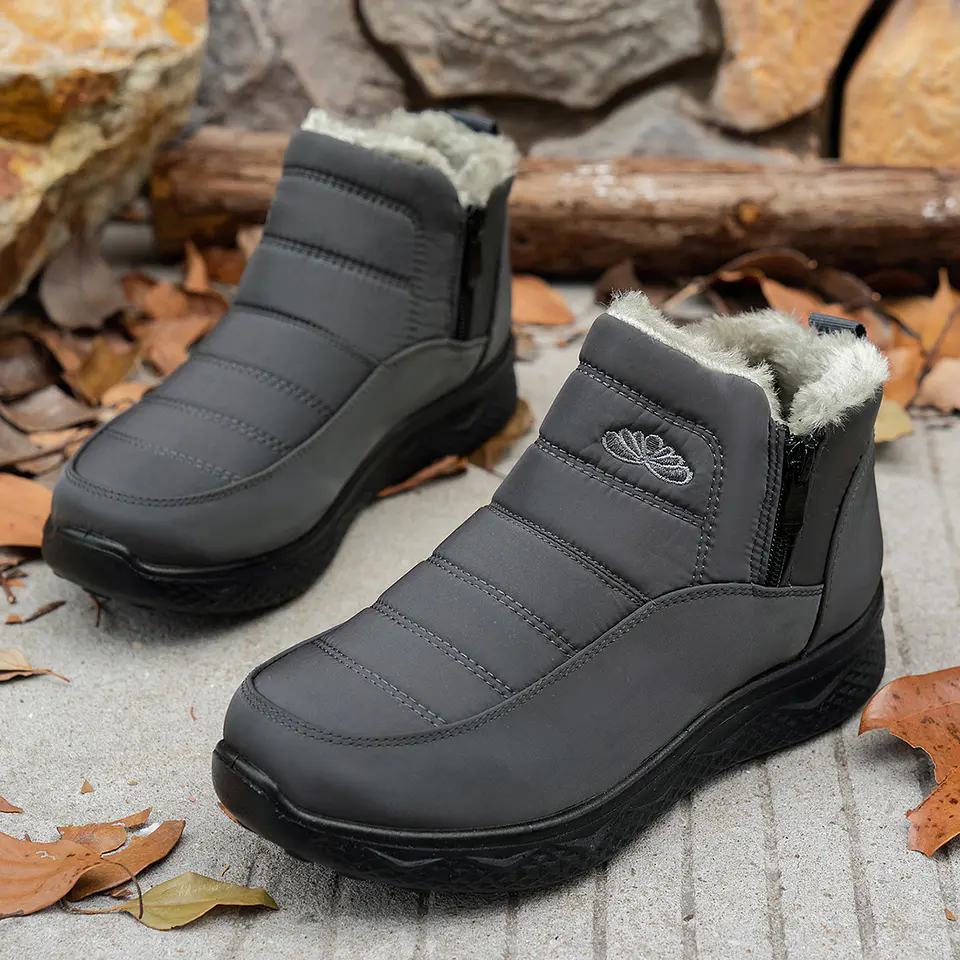 Winter Ankle Boots WIth Side Zipper: Colorful, Warm, Plush! 9
