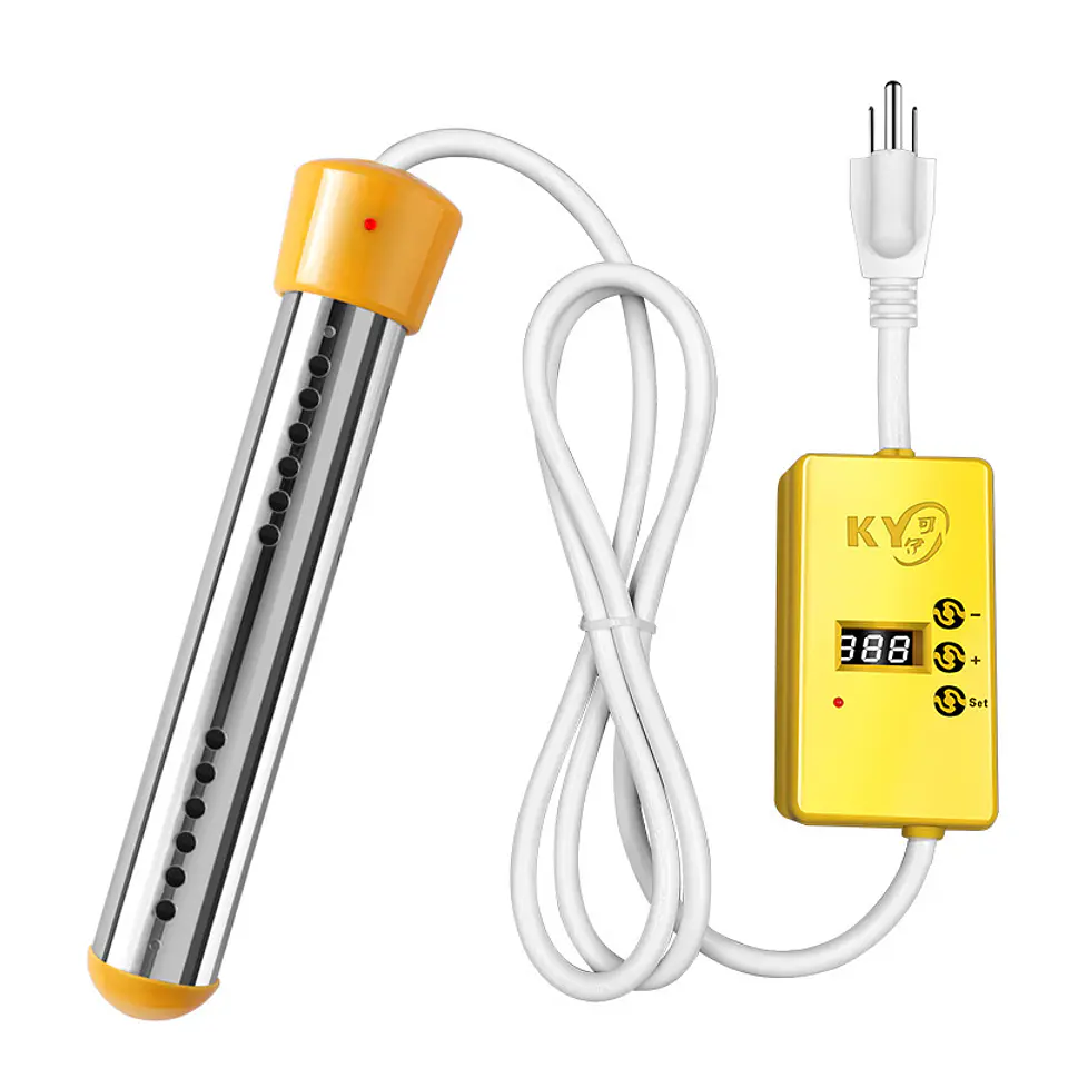 Immersion Bucket Heater 1500W 110V, Portable Hot Water Fast 7
