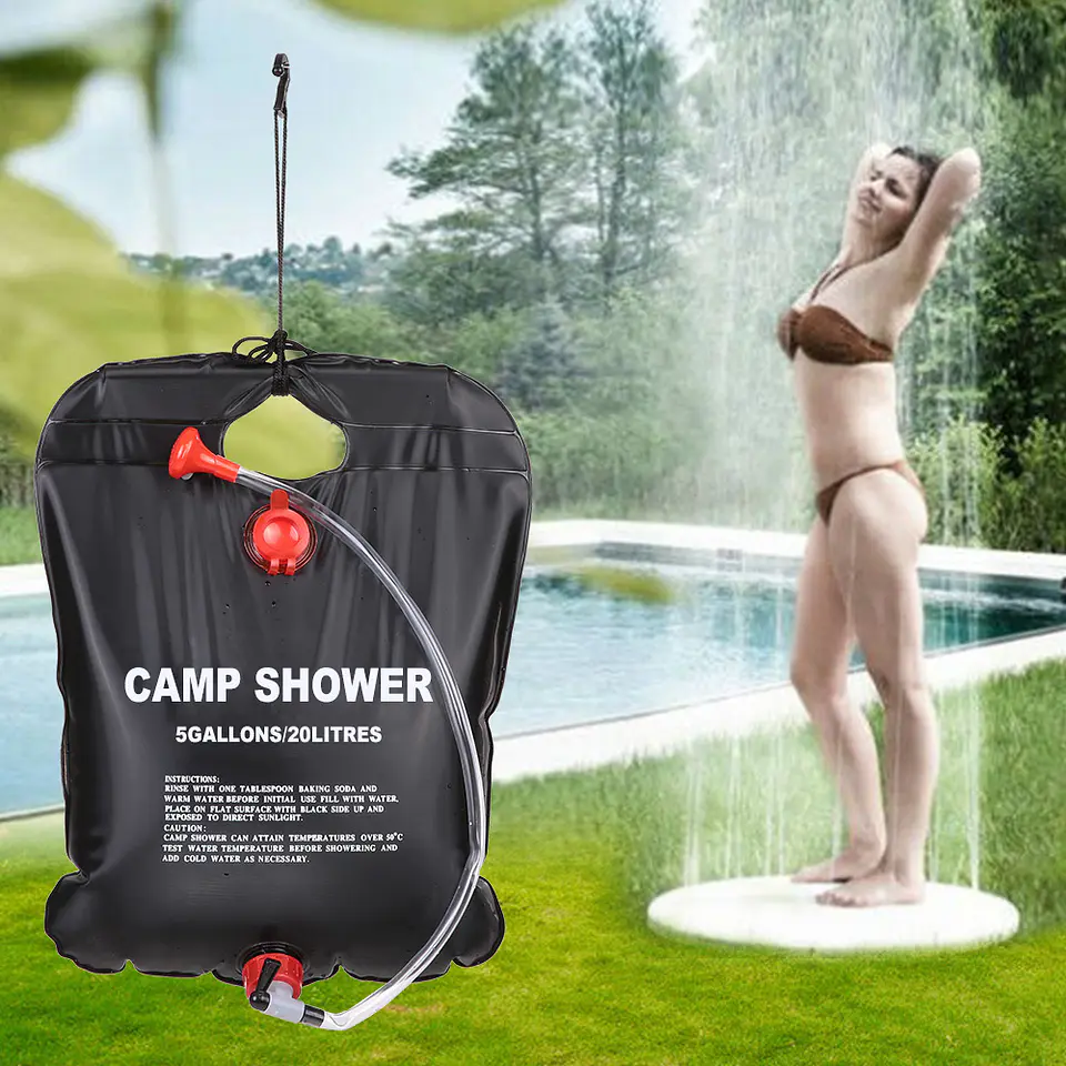 20L/40L Shower Bag with Sprayer - Hanging Solar-Heated Tree Shower 1