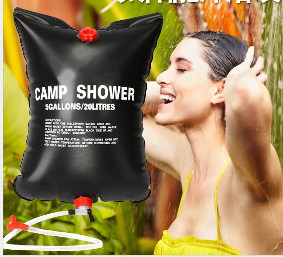 20L/40L Shower Bag with Sprayer - Hanging Solar-Heated Tree Shower 3