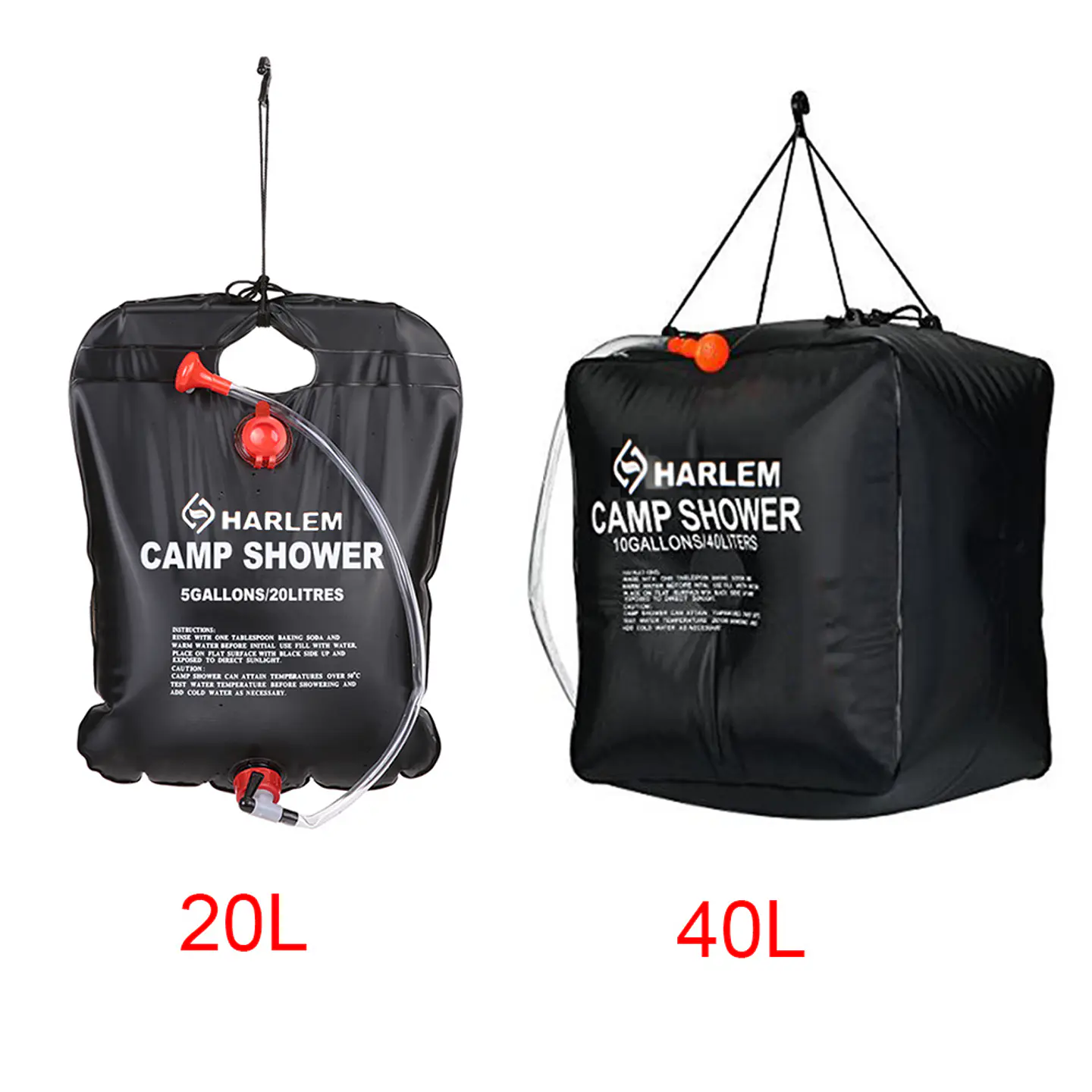 20L/40L Shower Bag with Sprayer - Hanging Solar-Heated Tree Shower 6