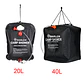 20L/40L Shower Bag with Sprayer - Hanging Solar-Heated Tree Shower - thumbnail 6