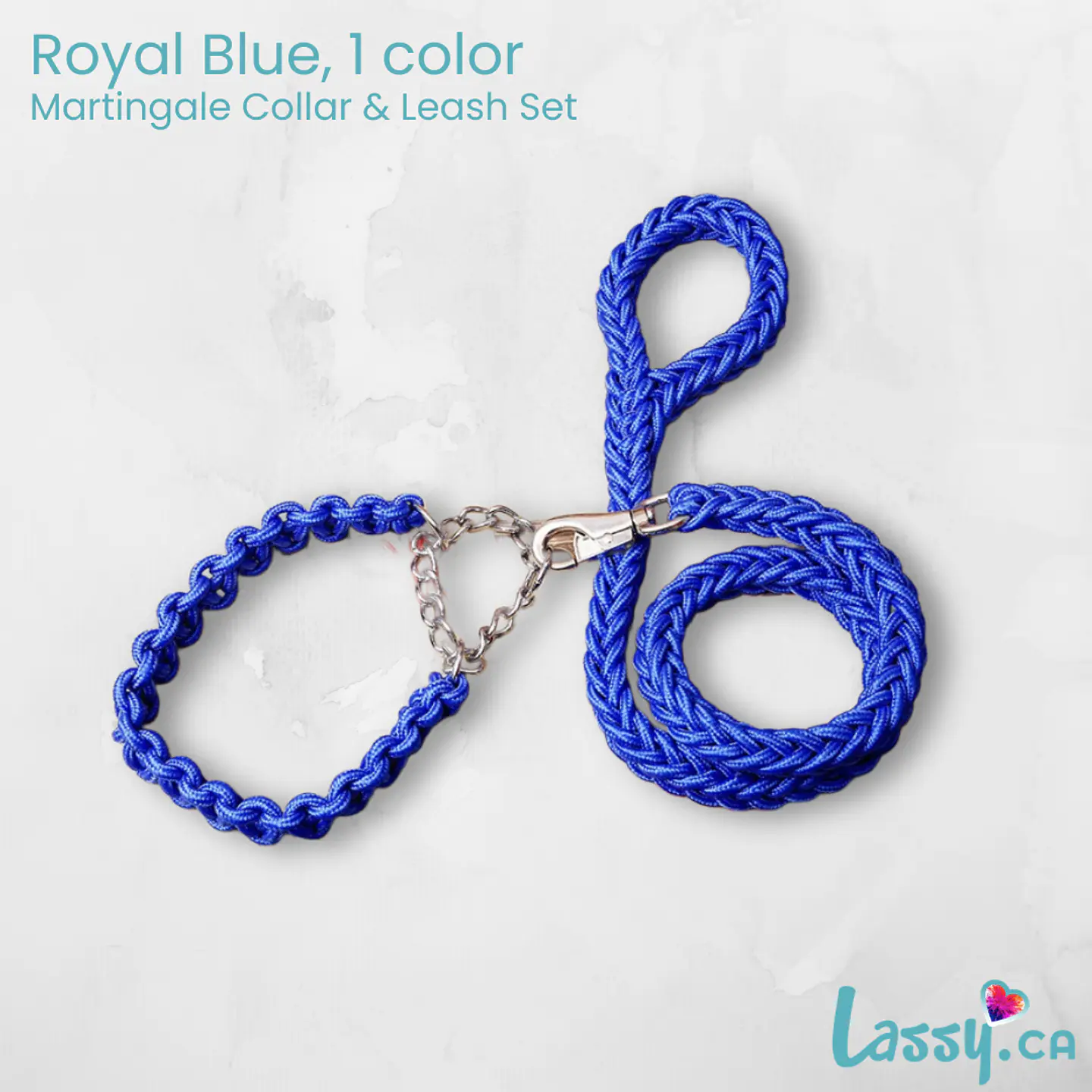 Braided Martingale Collar & Leash Set - 16 Colors! 10