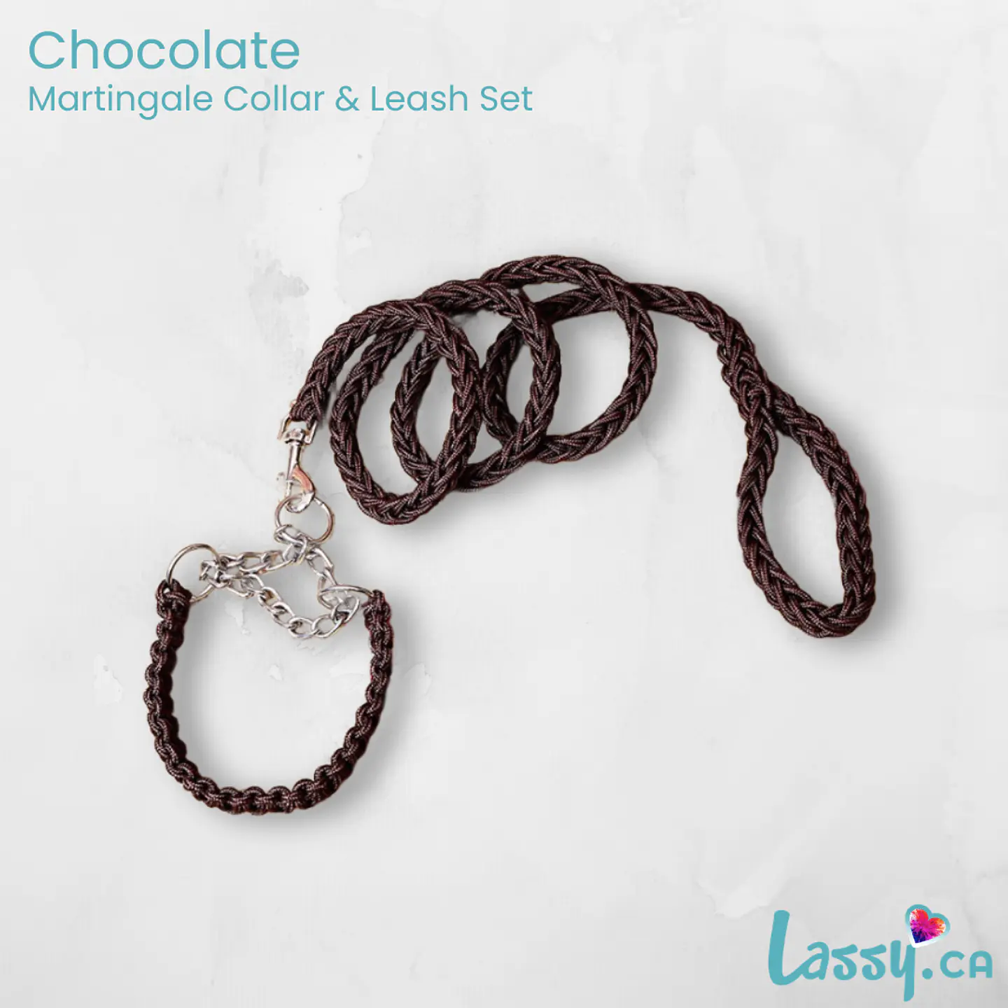 Braided Martingale Collar & Leash Set - 16 Colors! 11