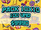 Pack 100 Stickers Troquelados de 10x10cm - Miniatura 1