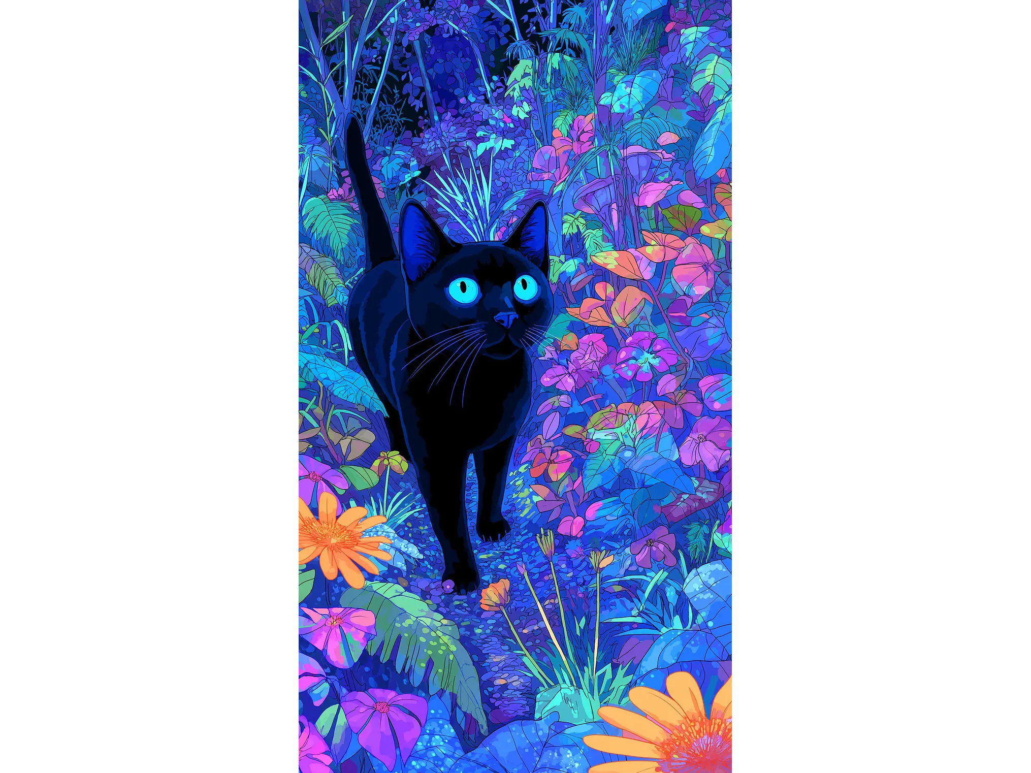 Black Cat Neon 1