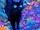 Black Cat Neon - Miniatura 1