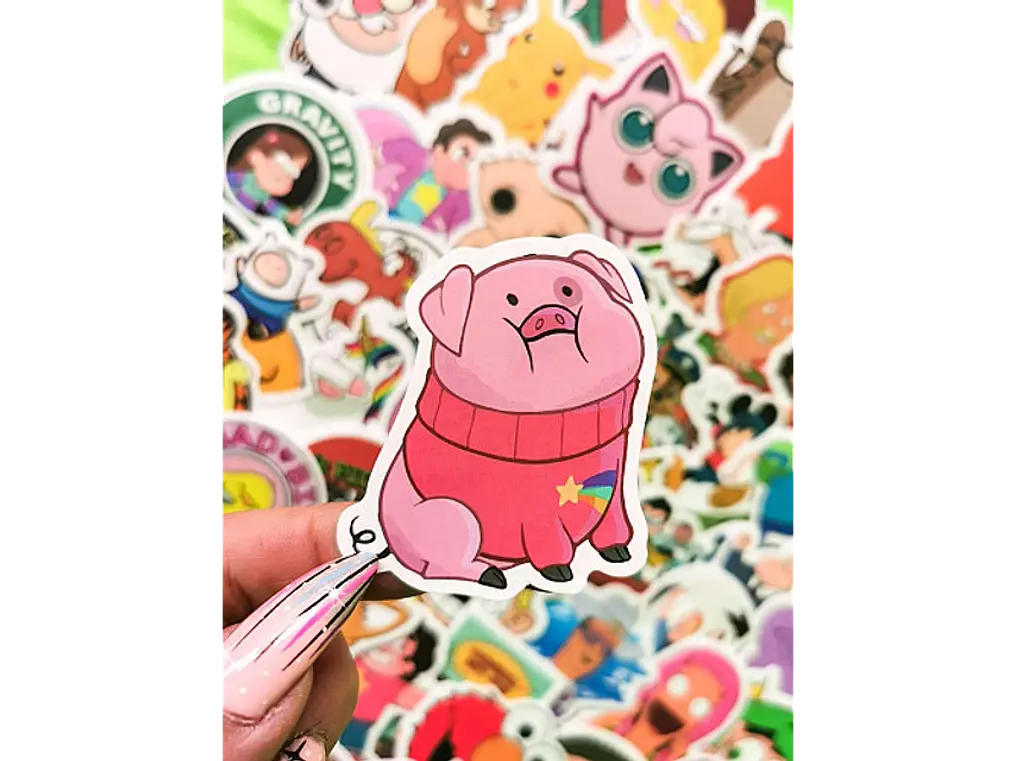 Pack 100 Stickers Troquelados de 10x10cm 2