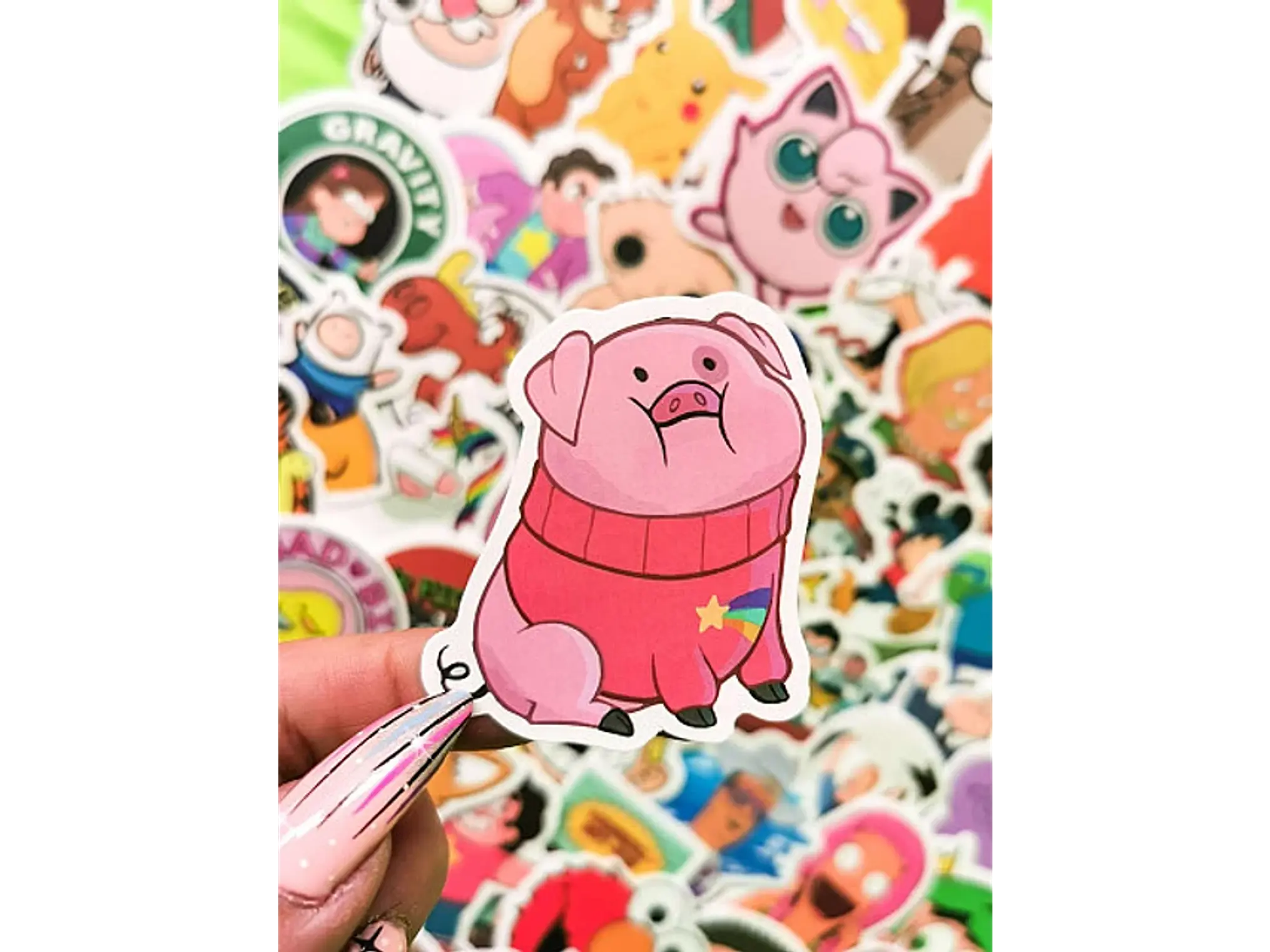 Pack 100 Stickers Troquelados de 10x10cm 2