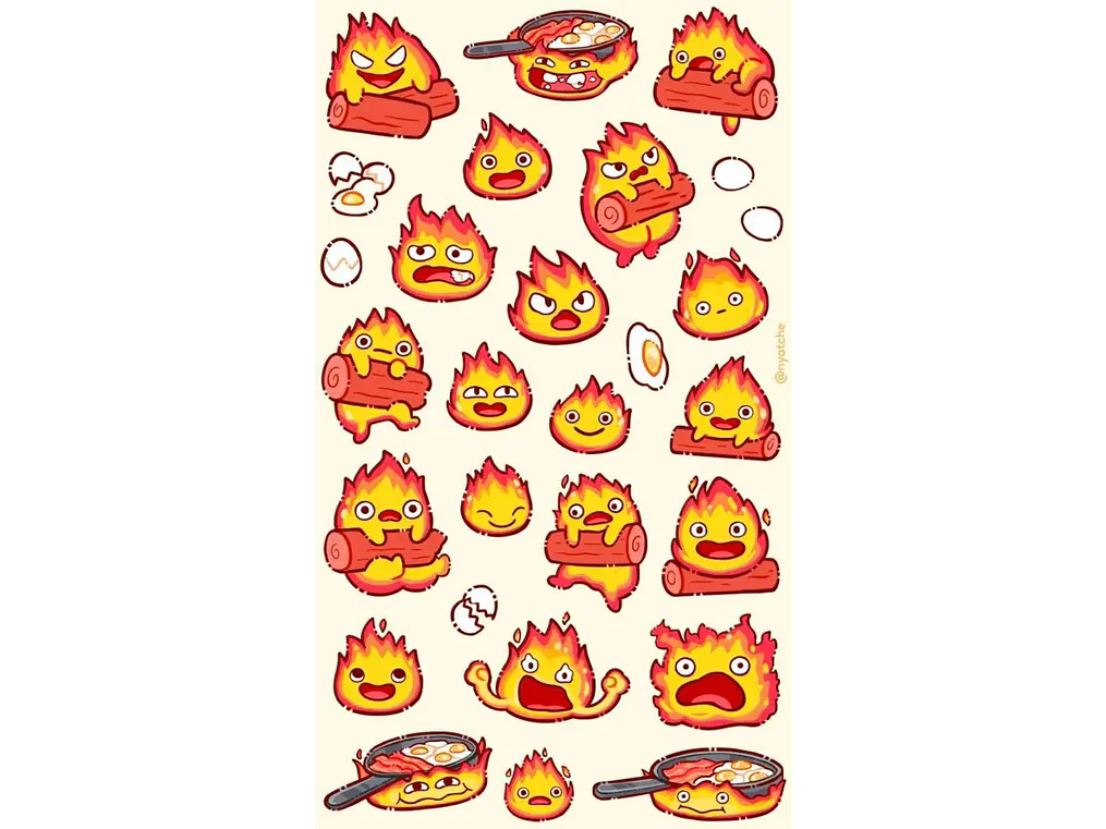 Calcifer Sticker Pack 1